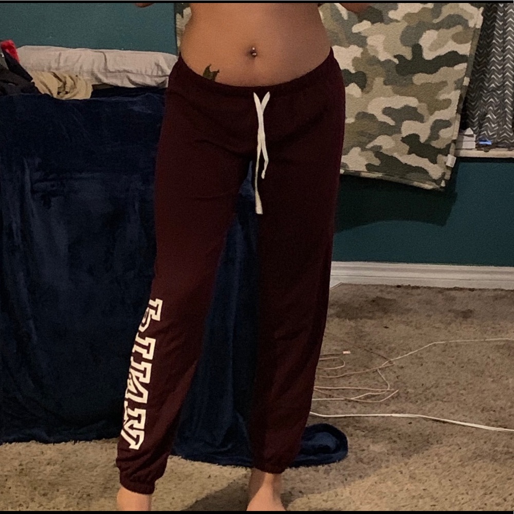 PINK pants maroon